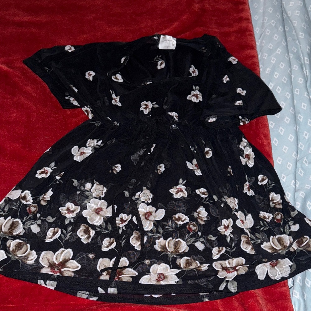 Floral Black maternity Blouse